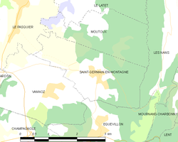 Map commune FR insee code 39481